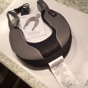Homedics Pro Therapy Vibration Neck Massager in Black and Gray-Electric